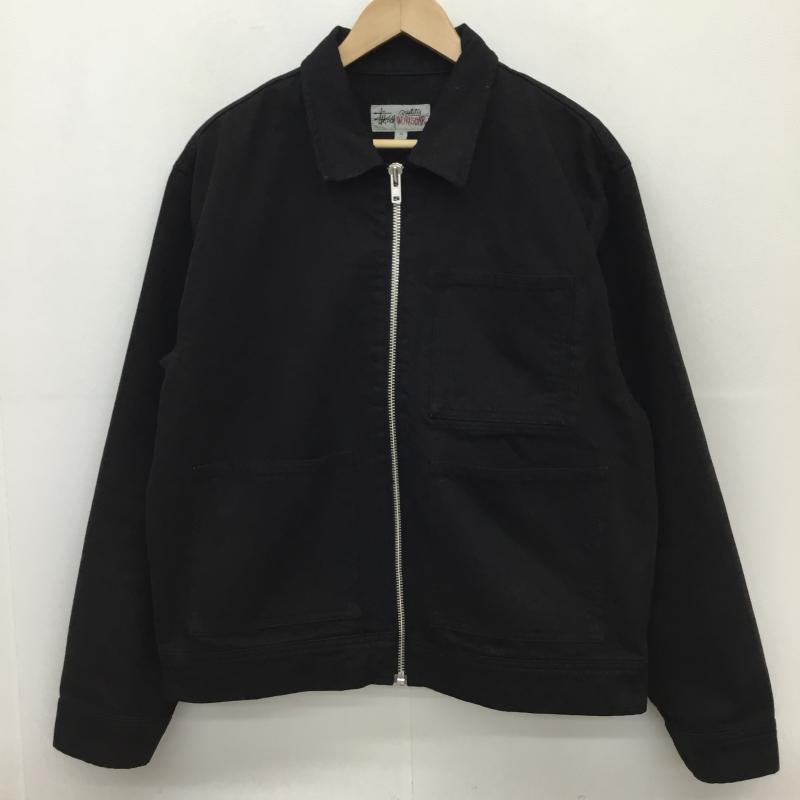 ステューシー STUSSY ジャケット、上着 ジャケット、ブレザー OVERDYED ZIP WORK BLACK M 無地 黒 / ブラック /  メンズ USED 古着 中古 10127281