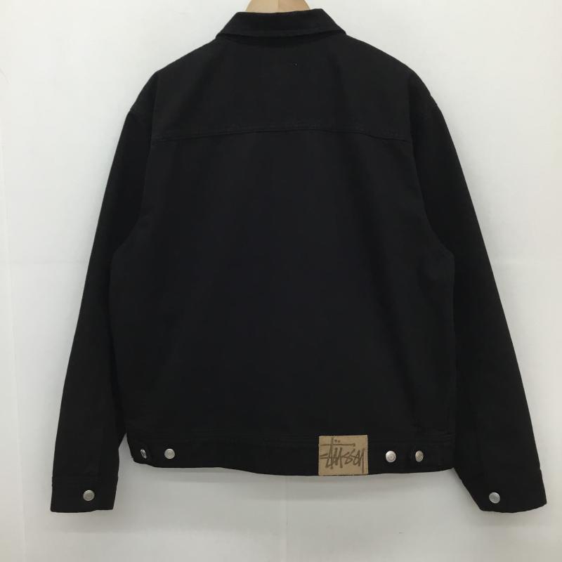 ステューシー STUSSY ジャケット、上着 ジャケット、ブレザー OVERDYED ZIP WORK BLACK M 無地 黒 / ブラック /  メンズ USED 古着 中古 10127281