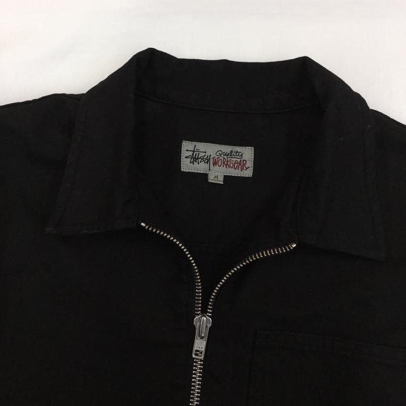 ステューシー STUSSY ジャケット、上着 ジャケット、ブレザー OVERDYED ZIP WORK BLACK M 無地 黒 / ブラック /  メンズ USED 古着 中古 10127281