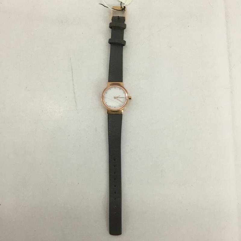 スカーゲン SKAGEN 腕時計 アナログ（クォーツ式） SKW2669 箱有 ロゴ、文字 灰 / グレー /  レディース USED 古着 中古 10127295