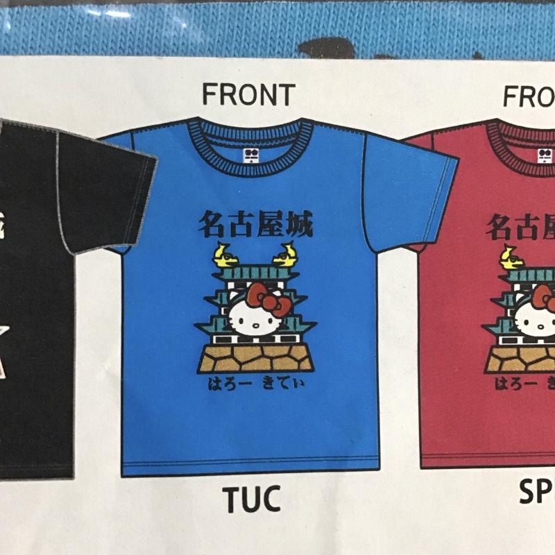 豊天商店 ぶーでんしょうてん Tシャツ 半袖 キティ 名古屋城 ご当地T S プリント X キャラクター 水色 / ライトブルー /  メンズ USED 古着 中古 10127302