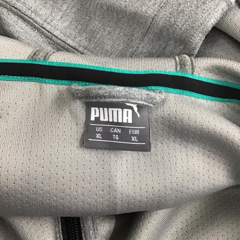 プーマ PUMA ジャケット、上着 ジャケット、ブレザー ジップアップパーカー 長袖パーカー カジュアルジャケット スポーツウェア AMG XL ロゴ、文字 灰 / グレー / X 黒 / ブラック /  メンズ USED 古着 中古 10127307