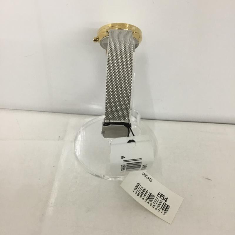 スカーゲン SKAGEN 腕時計 アナログ（クォーツ式） SKW2445 箱有 ロゴ、文字 金 / ゴールド / X 銀 / シルバー /  レディース USED 古着 中古 10127308