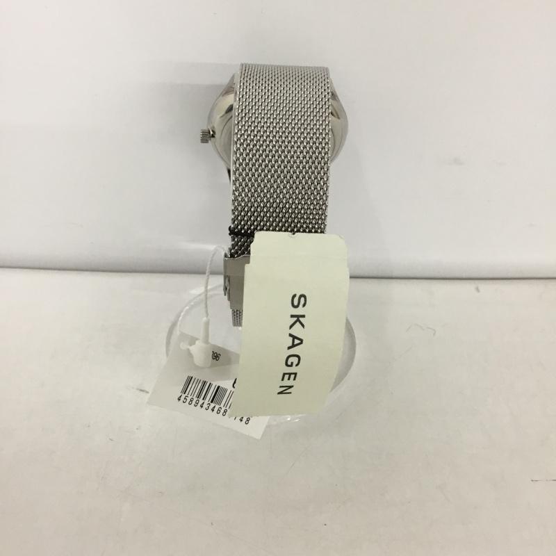 スカーゲン SKAGEN 腕時計 アナログ（クォーツ式） SKW6396 HOLST 箱有 ロゴ、文字 銀 / シルバー /  メンズ USED 古着 中古 10127314