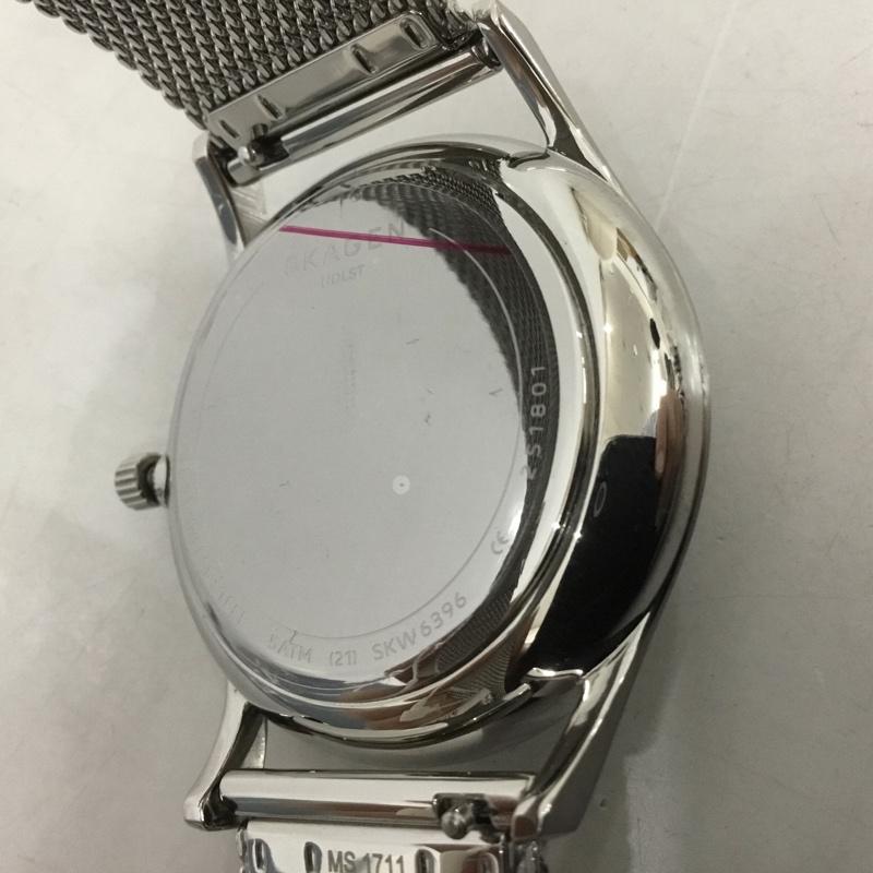 スカーゲン SKAGEN 腕時計 アナログ（クォーツ式） SKW6396 HOLST 箱有 ロゴ、文字 銀 / シルバー /  メンズ USED 古着 中古 10127314