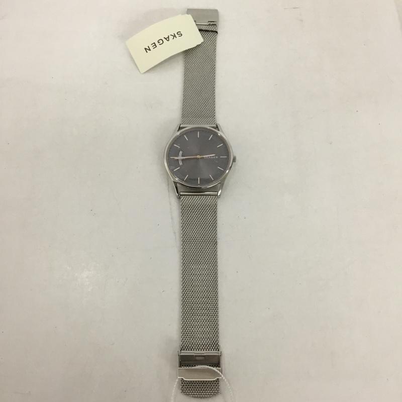 スカーゲン SKAGEN 腕時計 アナログ（クォーツ式） SKW6396 HOLST 箱有 ロゴ、文字 銀 / シルバー /  メンズ USED 古着 中古 10127314