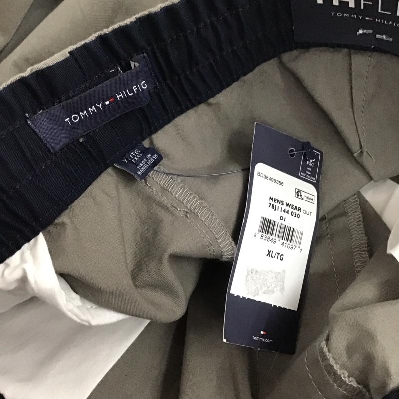 トミーヒルフィガー TOMMY HILFIGER パンツ ワークパンツ、ペインターパンツ ワイドパンツ カジュアルパンツ スラックス ストレッチパンツ XL 無地 灰 / グレー /  メンズ USED 古着 中古 10127318