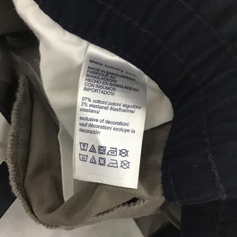 トミーヒルフィガー TOMMY HILFIGER パンツ ワークパンツ、ペインターパンツ ワイドパンツ カジュアルパンツ スラックス ストレッチパンツ XL 無地 灰 / グレー /  メンズ USED 古着 中古 10127318