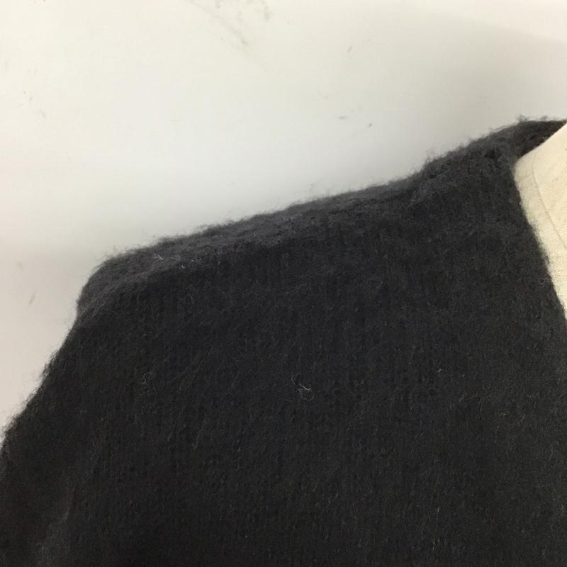 ビームス BEAMS カーディガン 長袖 長袖カーディガン 前ボタン ニットカーディガン S 無地 黒 / ブラック /  メンズ USED 古着 中古 10127328