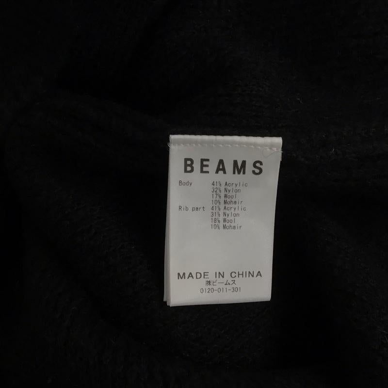 ビームス BEAMS カーディガン 長袖 長袖カーディガン 前ボタン ニットカーディガン S 無地 黒 / ブラック /  メンズ USED 古着 中古 10127328