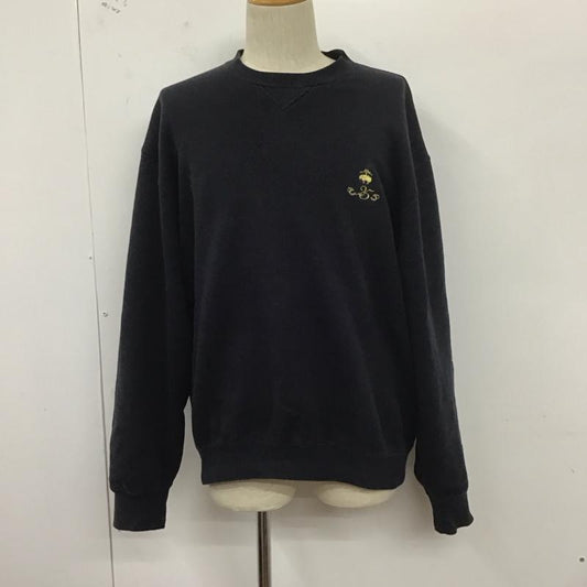 ブルックスブラザーズ BROOKS BROTHERS トレーナー 長袖 長袖トレーナー スウェット クルーネック プルオーバー L ロゴ、文字 紺 / ネイビー /  メンズ USED 古着 中古 10127329
