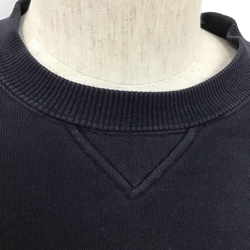 ブルックスブラザーズ BROOKS BROTHERS トレーナー 長袖 長袖トレーナー スウェット クルーネック プルオーバー L ロゴ、文字 紺 / ネイビー /  メンズ USED 古着 中古 10127329