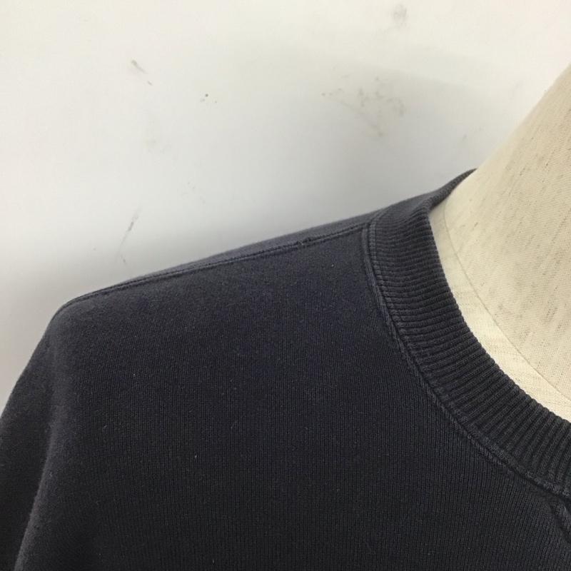 ブルックスブラザーズ BROOKS BROTHERS トレーナー 長袖 長袖トレーナー スウェット クルーネック プルオーバー L ロゴ、文字 紺 / ネイビー /  メンズ USED 古着 中古 10127329