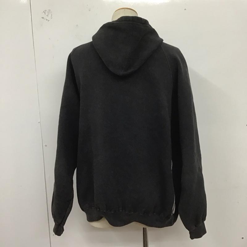 アディダス adidas パーカー 長袖 長袖パーカー プルオーバーパーカー スウェット 80s 90s XL ロゴ、文字 黒 / ブラック /  メンズ USED 古着 中古 10127330
