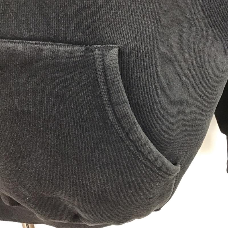 アディダス adidas パーカー 長袖 長袖パーカー プルオーバーパーカー スウェット 80s 90s XL ロゴ、文字 黒 / ブラック /  メンズ USED 古着 中古 10127330