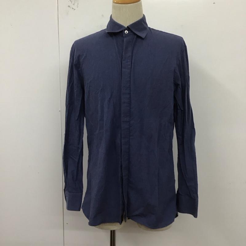 ブラックレーベルクレストブリッジ BLACK LABEL CRESTBRIDGE シャツ、ブラウス 長袖 長袖シャツ 無地シャツ カラーシャツ 無地 紺 / ネイビー /  メンズ USED 古着 中古 10127333