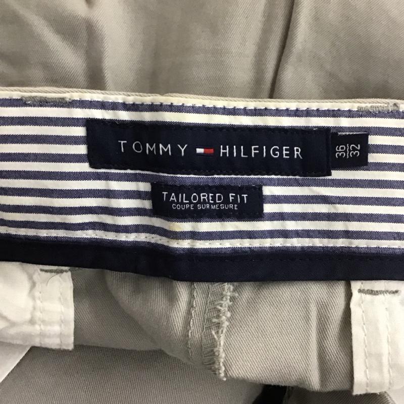 トミーヒルフィガー TOMMY HILFIGER パンツ チノパン チノパン ワイドパンツ カジュアルパンツ 36 無地 灰 / グレー /  メンズ USED 古着 中古 10127336