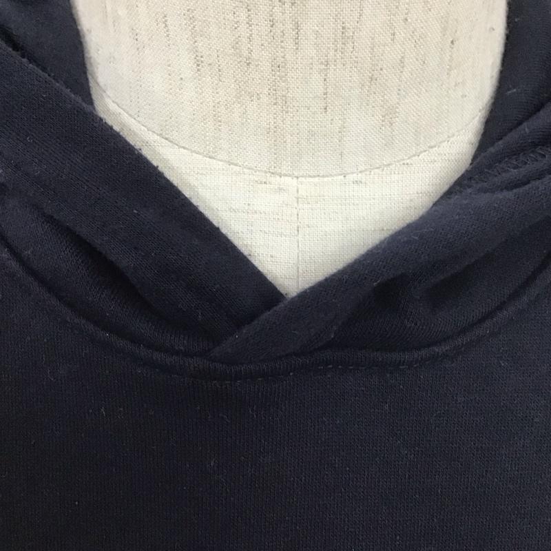 トミーヒルフィガー TOMMY HILFIGER パーカー 長袖 長袖パーカー プルオーバーパーカー スウェット M ロゴ、文字 紺 / ネイビー /  メンズ USED 古着 中古 10127337