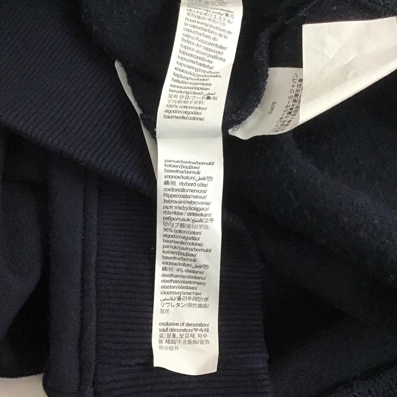 トミーヒルフィガー TOMMY HILFIGER パーカー 長袖 長袖パーカー プルオーバーパーカー スウェット M ロゴ、文字 紺 / ネイビー /  メンズ USED 古着 中古 10127337