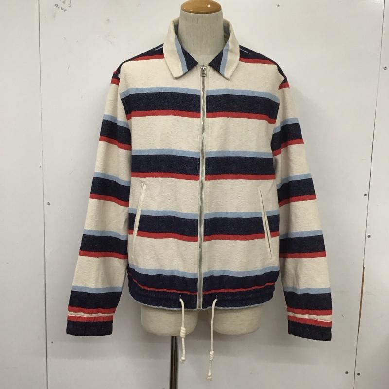 ザラ ZARA ジャケット、上着 ジャケット、ブレザー ジップアップジャケット アウター カラージャケット L ボーダー柄 マルチカラー / マルチカラー /  メンズ USED 古着 中古 10127338