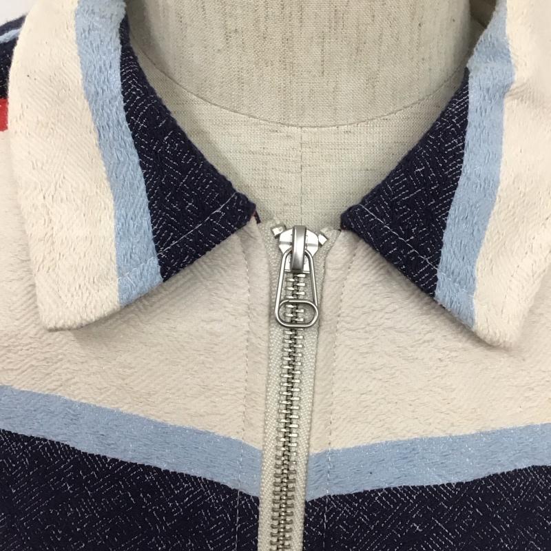 ザラ ZARA ジャケット、上着 ジャケット、ブレザー ジップアップジャケット アウター カラージャケット L ボーダー柄 マルチカラー / マルチカラー /  メンズ USED 古着 中古 10127338