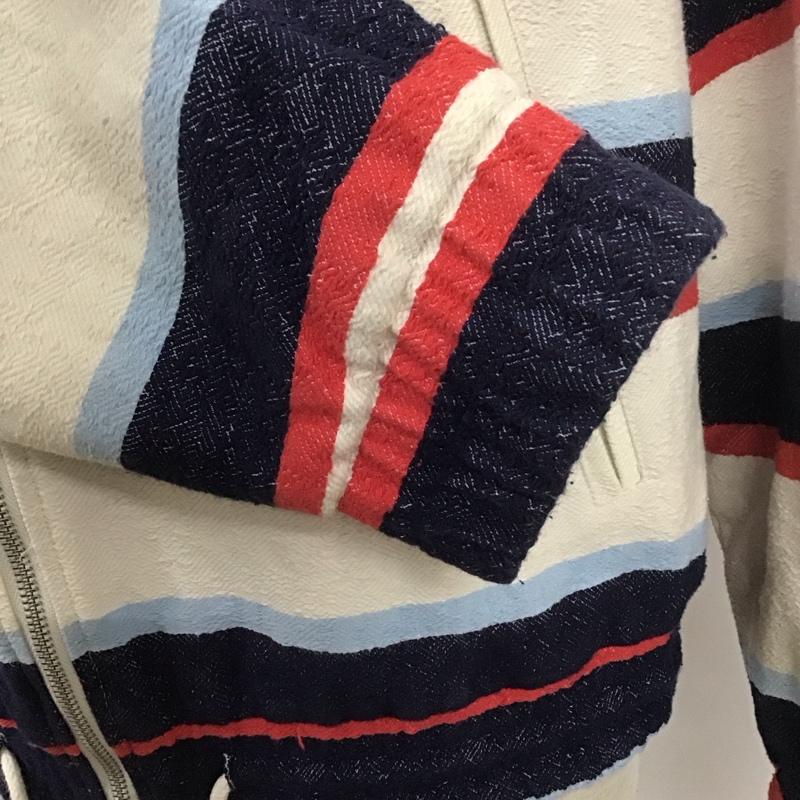 ザラ ZARA ジャケット、上着 ジャケット、ブレザー ジップアップジャケット アウター カラージャケット L ボーダー柄 マルチカラー / マルチカラー /  メンズ USED 古着 中古 10127338