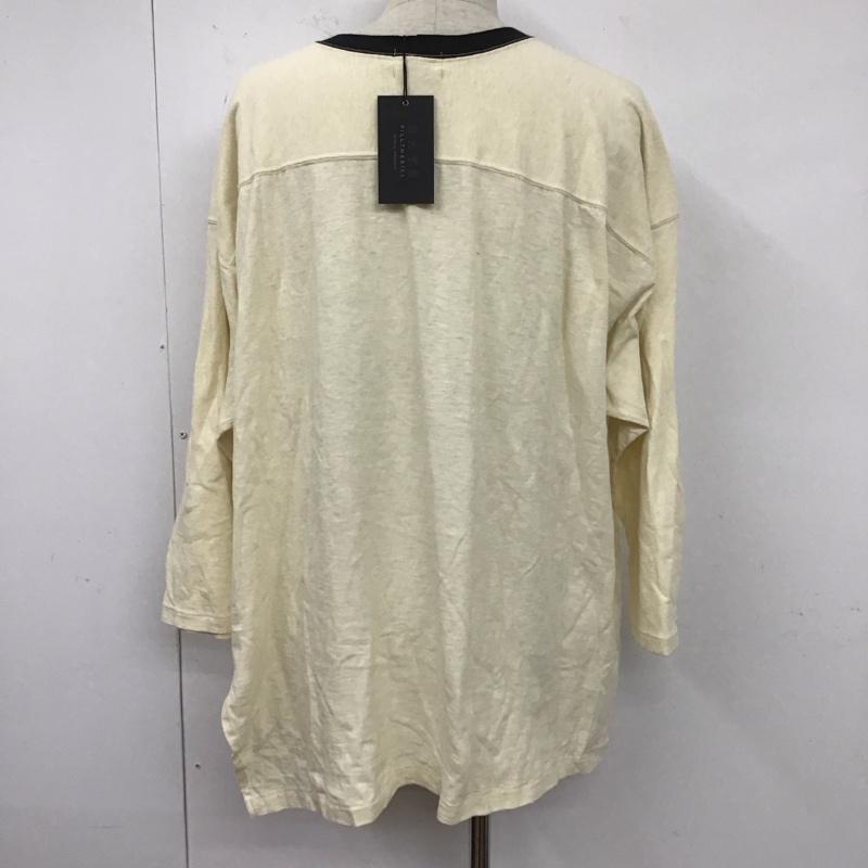 フィルザビル FILL THE BILL カットソー 七分袖 クルーネックカットソー プリントTシャツ 長袖カットソー 2 ロゴ、文字 アイボリー / アイボリー /  メンズ USED 古着 中古 10127340