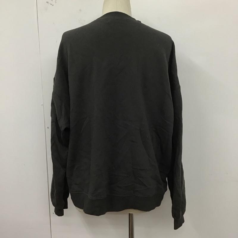 パブリュクス PUBLUX トレーナー 長袖 長袖トレーナー スウェット クルーネック プルオーバー L プリント 黒 / ブラック /  メンズ USED 古着 中古 10127342