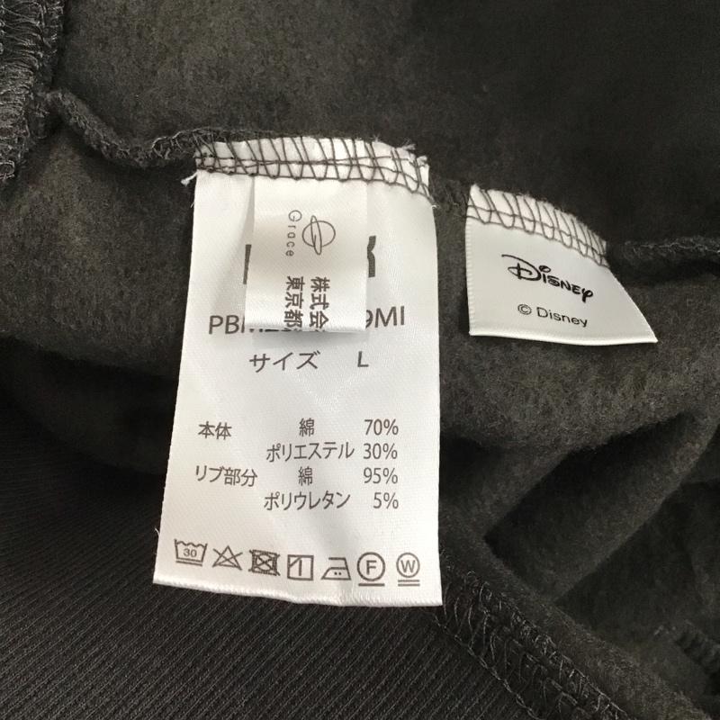 パブリュクス PUBLUX トレーナー 長袖 長袖トレーナー スウェット クルーネック プルオーバー L プリント 黒 / ブラック /  メンズ USED 古着 中古 10127342