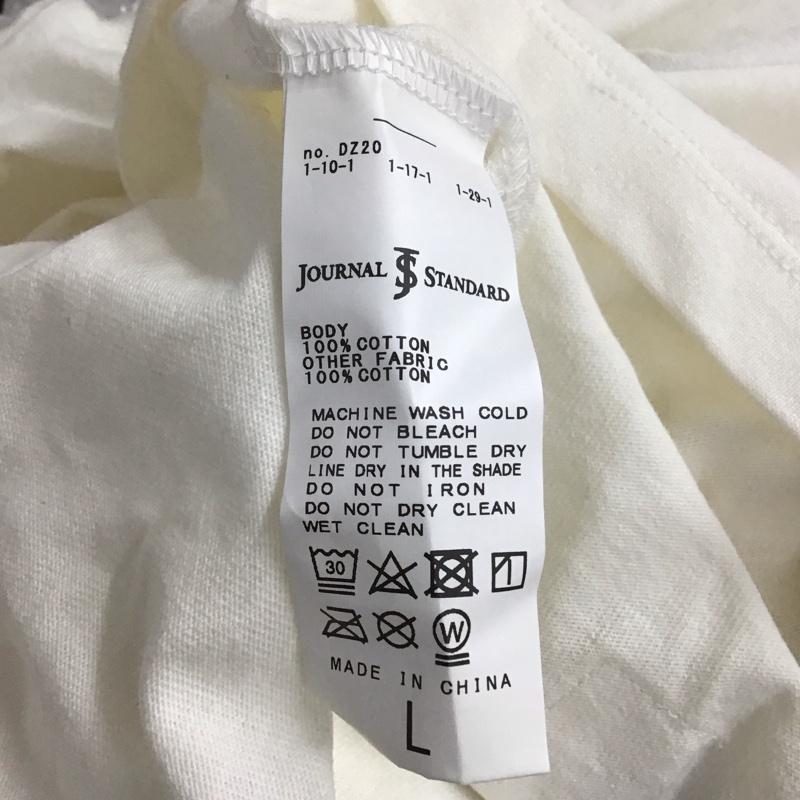 ジャーナルスタンダード JOURNAL STANDARD Tシャツ 半袖 半袖カットソー プリントTシャツ クルーネックカットソー L プリント 白 / ホワイト /  メンズ USED 古着 中古 10127349