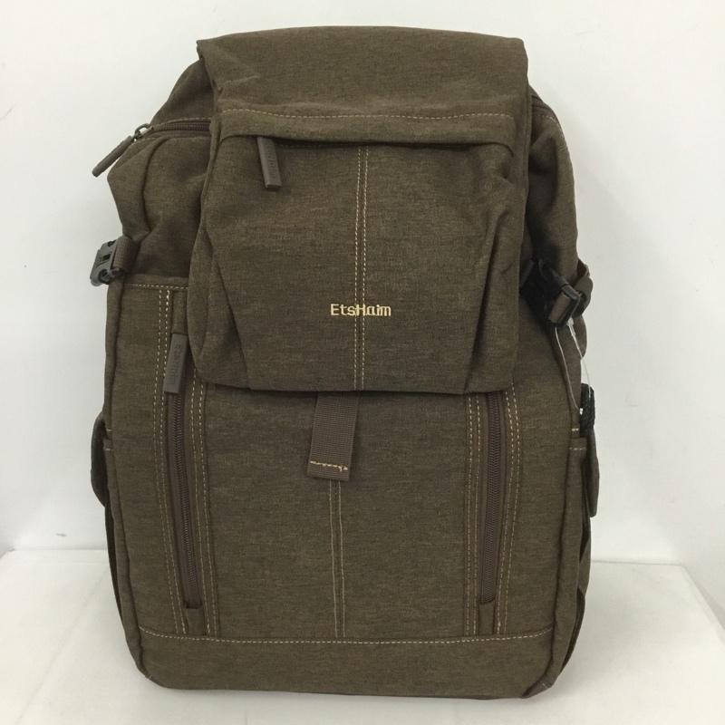 古着 USED バッグ バッグ EtsHaim CV-220 カメラ用バックパック カメラバッグ ロゴ、文字 茶 / ブラウン /  メンズ USED 古着 中古 10127351