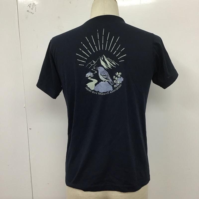 モンベル mont-bell Tシャツ 半袖 1114598 WICKRONTEEALPINEACCENTOR プリントTシャツ XS プリント 紺 / ネイビー /  メンズ USED 古着 中古 10127357
