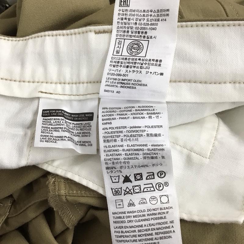 リーバイス Levi s パンツ チノパン チノパン ワイドパンツ カジュアルパンツ 34インチ 無地 ベージュ / ベージュ /  メンズ USED 古着 中古 10127361
