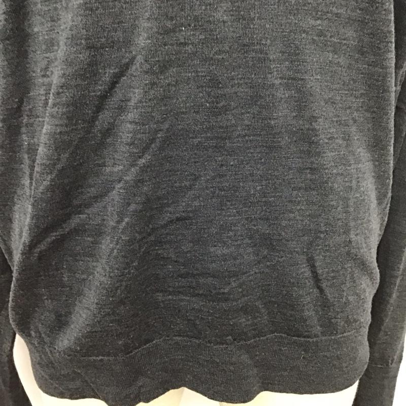 ジョンスメドレー JOHN SMEDLEY カットソー 長袖 長袖カットソー 無地カットソー クルーネック L 無地 灰 / グレー /  メンズ USED 古着 中古 10127362