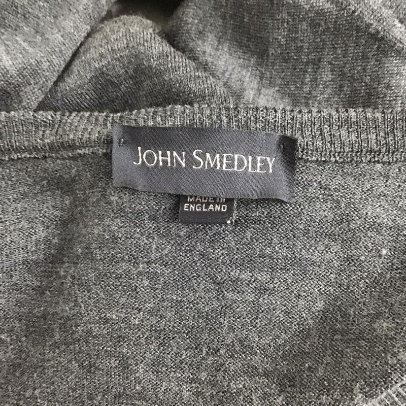 ジョンスメドレー JOHN SMEDLEY カットソー 長袖 長袖カットソー 無地カットソー クルーネック L 無地 灰 / グレー /  メンズ USED 古着 中古 10127362