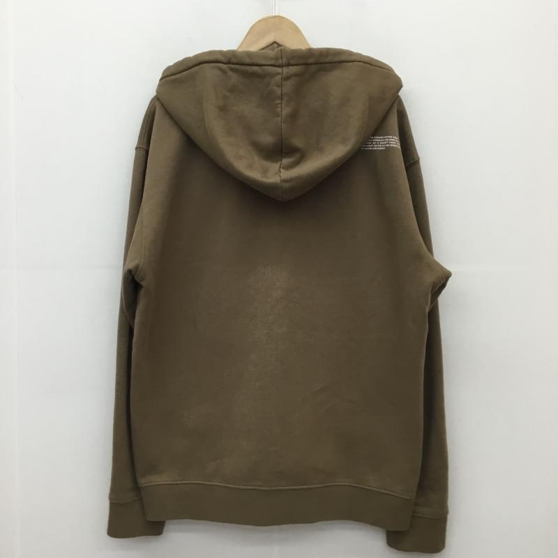 リプレイ REPLAY パーカー 長袖 M6053.000.23040P SECOND LIFE ジップアップパーカー XL ロゴ、文字 茶 / ブラウン /  メンズ USED 古着 中古 10127368