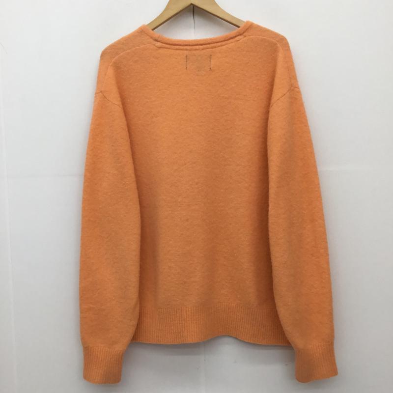 ステューシー STUSSY カーディガン 長袖 PO#76303-00　Brushed Cardigan Peach L 無地 橙 / オレンジ /  メンズ USED 古着 中古 10127372