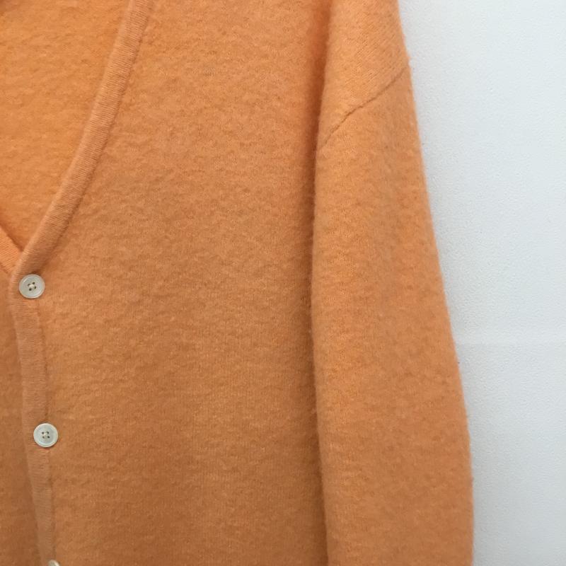 ステューシー STUSSY カーディガン 長袖 PO#76303-00　Brushed Cardigan Peach L 無地 橙 / オレンジ /  メンズ USED 古着 中古 10127372