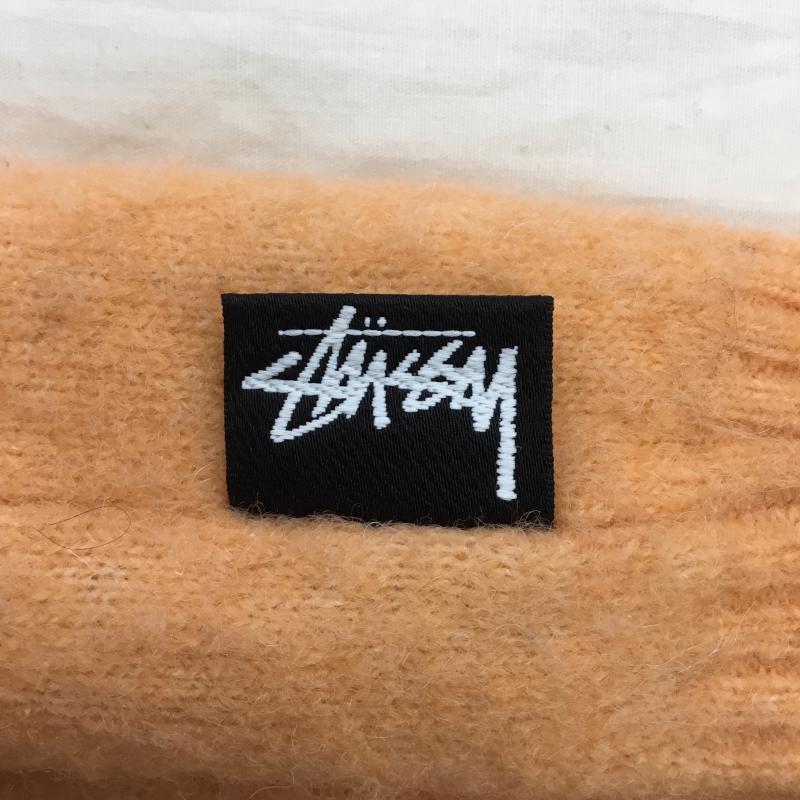 ステューシー STUSSY カーディガン 長袖 PO#76303-00　Brushed Cardigan Peach L 無地 橙 / オレンジ /  メンズ USED 古着 中古 10127372