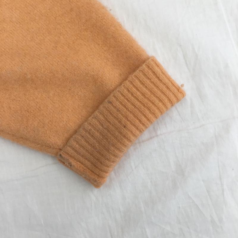 ステューシー STUSSY カーディガン 長袖 PO#76303-00　Brushed Cardigan Peach L 無地 橙 / オレンジ /  メンズ USED 古着 中古 10127372