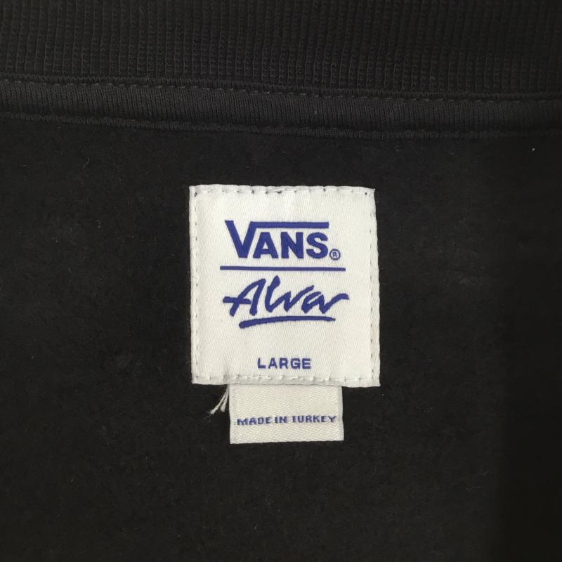 バンズ VANS トレーナー 長袖 VN00061GBLK1 VANS ALVA SKATES CREW BLACK L ロゴ、文字 黒 / ブラック /  メンズ USED 古着 中古 10127374