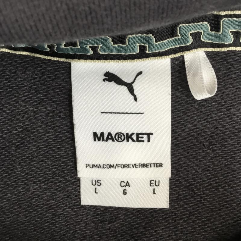 プーマ PUMA パーカー 長袖 PUMA MARKET Relaxed Hoodie TR L ロゴ、文字 黒 / ブラック /  メンズ USED 古着 中古 10127375