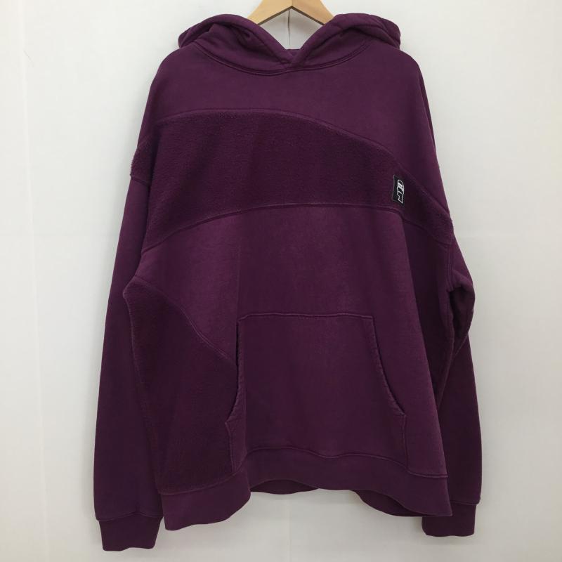 ブレインデット BRAIN DEAD パーカー 長袖 BRAIN DEAD パーカー XXL ワンポイント 紫 / パープル /  メンズ USED 古着 中古 10127376