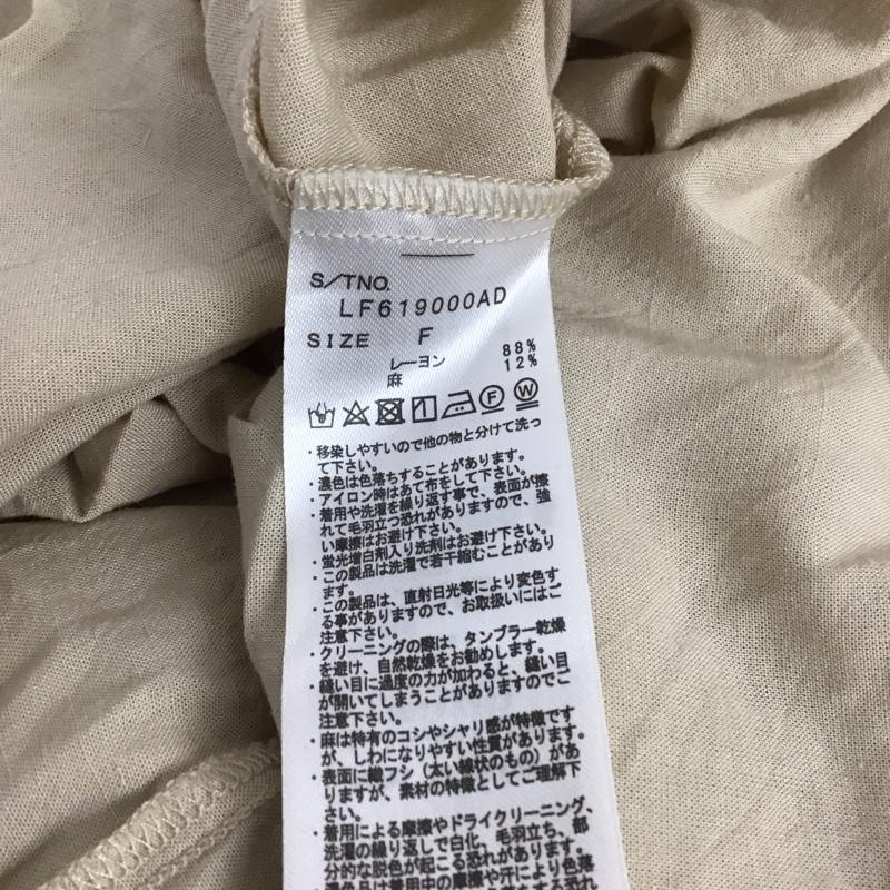ローリーズファーム LOWRYS FARM シャツ、ブラウス 長袖 長袖シャツ 無地シャツ カラーシャツ FREE 無地 ベージュ / ベージュ /  レディース USED 古着 中古 10127377