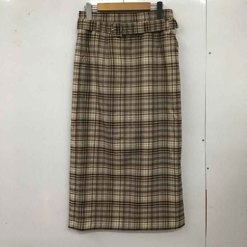 ローリーズファーム LOWRYS FARM スカート ロングスカート ロングスカート タイトスカート バックスリット L チェック マルチカラー / マルチカラー /  レディース USED 古着 中古 10127381