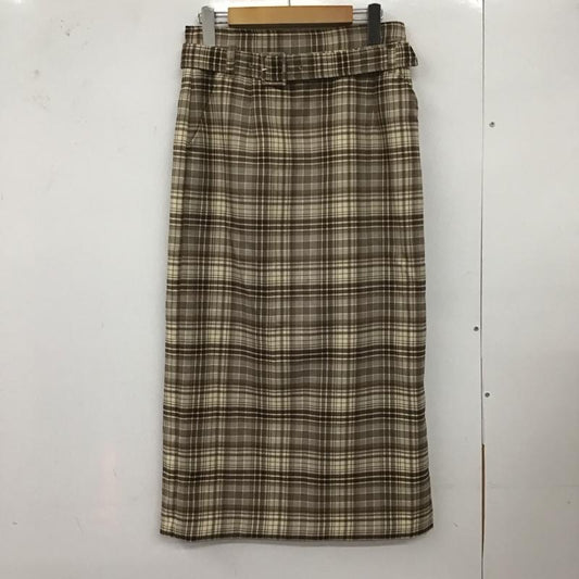 ローリーズファーム LOWRYS FARM スカート ロングスカート ロングスカート タイトスカート バックスリット L チェック マルチカラー / マルチカラー /  レディース USED 古着 中古 10127381