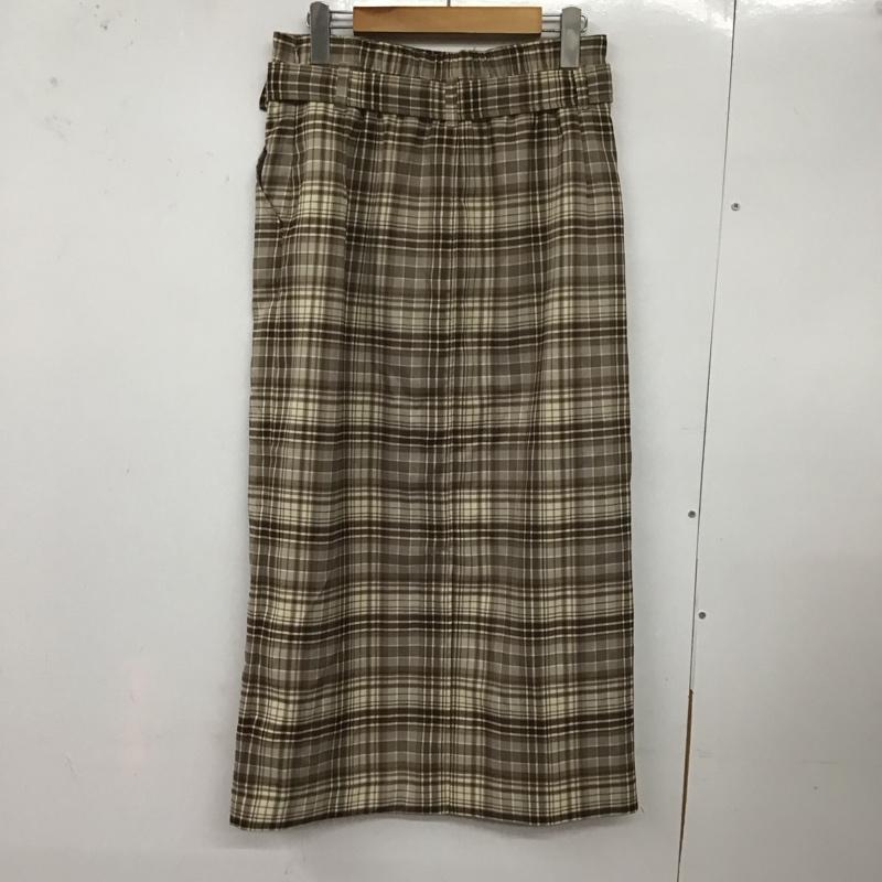 ローリーズファーム LOWRYS FARM スカート ロングスカート ロングスカート タイトスカート バックスリット L チェック マルチカラー / マルチカラー /  レディース USED 古着 中古 10127381
