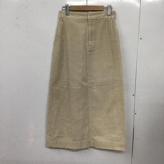 ローリーズファーム LOWRYS FARM スカート ロングスカート ロングスカート タイトスカート バックスリット コーデュロイ M 無地 アイボリー / アイボリー /  レディース USED 古着 中古 10127382