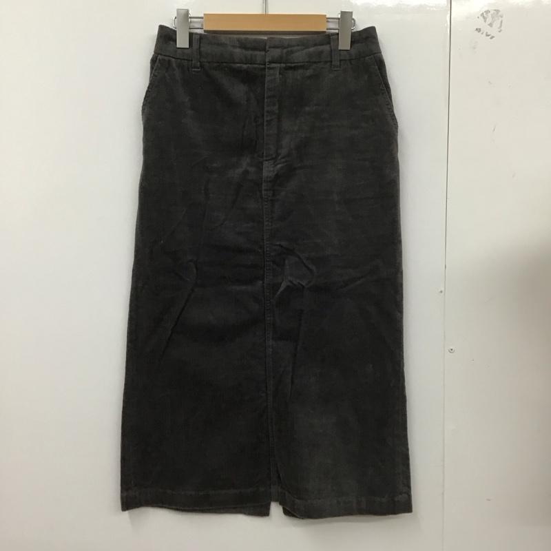 ローリーズファーム LOWRYS FARM スカート ロングスカート ロングスカート タイトスカート バックスリット L 無地 灰 / グレー /  レディース USED 古着 中古 10127383