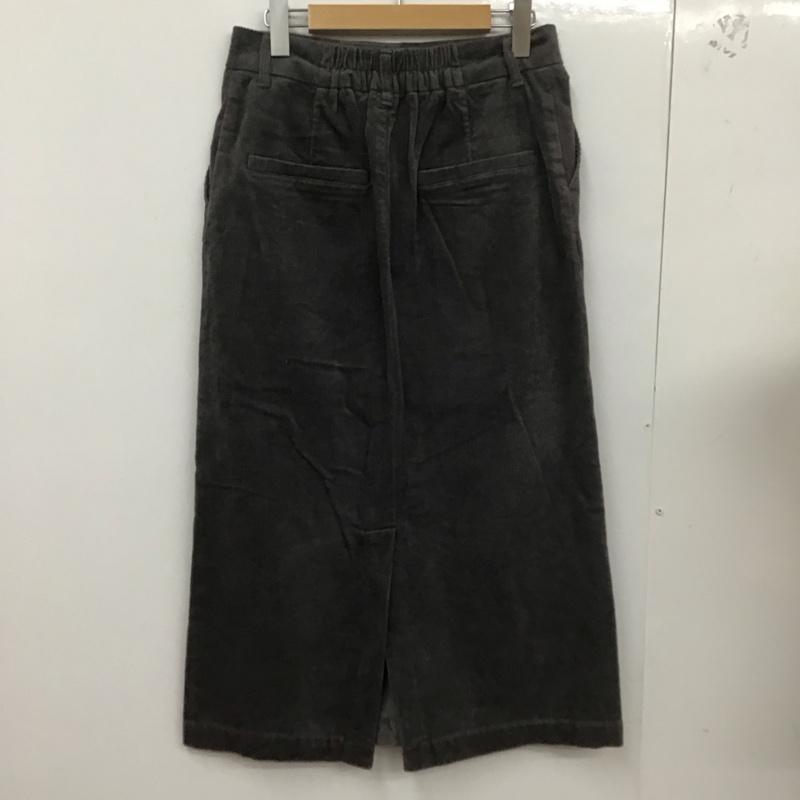 ローリーズファーム LOWRYS FARM スカート ロングスカート ロングスカート タイトスカート バックスリット L 無地 灰 / グレー /  レディース USED 古着 中古 10127383